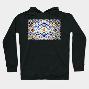 Arabic Style Vintage Patterned Tiles Hoodie